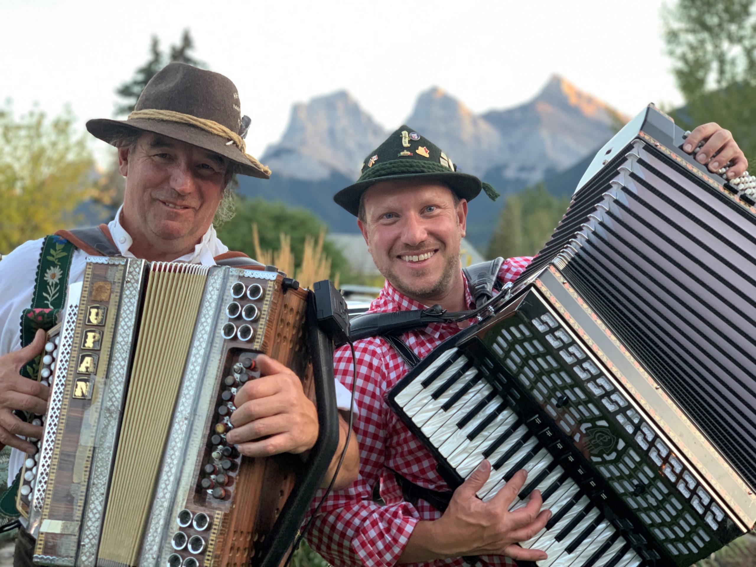 Danilo and Franz playing the accordion